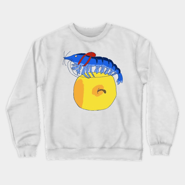 Back to School Shrimp Crewneck Sweatshirt by PewterKat